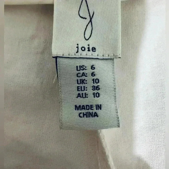 Joie Winter White Pleated Trouser Pants, Women’s Size 6, 100% Polyester. NWT - Picture 4 of 12